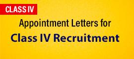 Class IV Appointment Letter